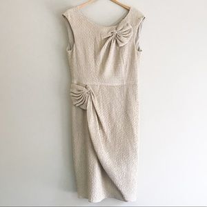 Armani Collezioni Champagne Sleeveless Party Dress